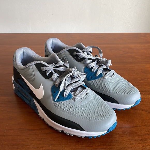 Nike Air Max 90 Golf Particle Grey Marina Blue CU9978-004 Men’s Size 9 NWOB - Picture 4 of 6